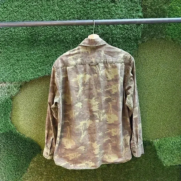 Vintage Eddie Bauer  Camouflage Button-up Shirt Medium - Picture 2 of 4